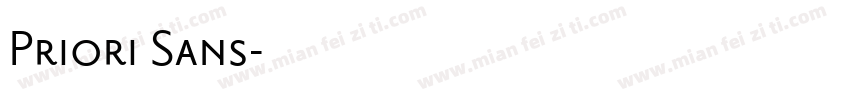 Priori Sans字体转换